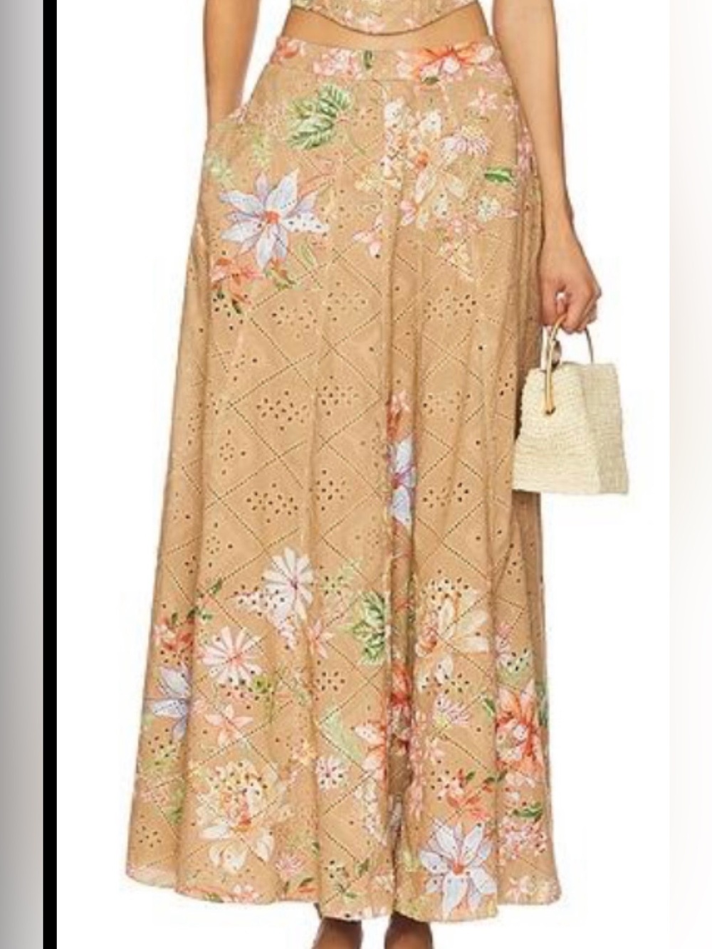 Hermant & Nandita  floral maxi skirt